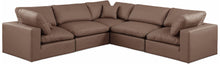 Load image into Gallery viewer, Comfy - 5 Piece Faux Leather Modular Corner Sectional