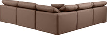 Load image into Gallery viewer, Indulge - Faux Leather 5 Piece Modular Corner Armless Sectional