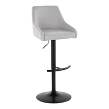 Load image into Gallery viewer, Hannah - Transitional Adjustable Barstool With Swivel With Rounded T Footrest (Set of 2)