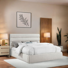 Load image into Gallery viewer, Adam - Linen Fabric Bed With 52" Headboard