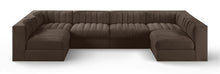 Load image into Gallery viewer, Rummi - Armless Velvet Performance Fabric Upholstered 6 Piece Modular Sectional