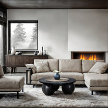 Load image into Gallery viewer, Fitch - Wood Oak Veneer Coffee Table - 3 Legs
