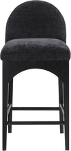 Load image into Gallery viewer, Waldorf - Chenille Stool With Black Legs