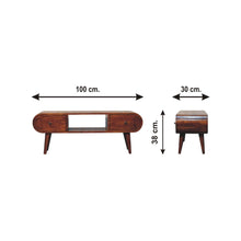 Load image into Gallery viewer, Solid Wood Circular TV Unit