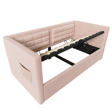 Load image into Gallery viewer, Upholstered Hydraulic Storage Daybed With USB & Type C Charging