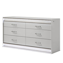 Load image into Gallery viewer, Glam - 6 Drawer Dresser & LED Lighting (Includes Dresser Only) - White