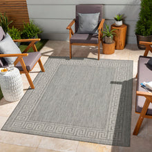 Load image into Gallery viewer, Sunshine - 5'3" X 7'3" Indoor, Outdoor, Area Rug Polypropylene - Silver