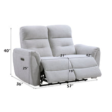 Load image into Gallery viewer, Eastre - Power Motion Loveseat With USB Port - Gray