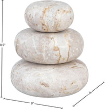 Load image into Gallery viewer, Pumpkin - 3 Piece Marble Decorative Object