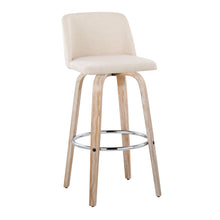 Load image into Gallery viewer, Toriano - Contemporary Fixed Height Barstool With Swivel & Round Footrest (Set of 2)