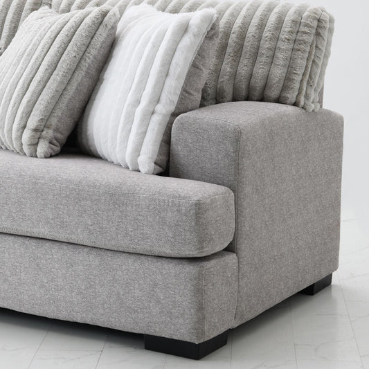 U258 - 3 Piece Sectional - Light Gray