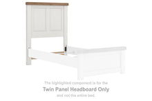 Load image into Gallery viewer, Savonport - Twin Panel Headboard - White / Brown