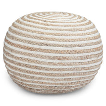 Load image into Gallery viewer, Yolanda - Round Pouf - Natural