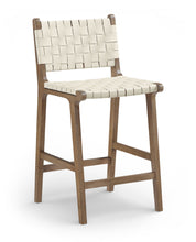 Load image into Gallery viewer, Entwine - Vegan Leather Upholstered Counter Stool - Painted Brown