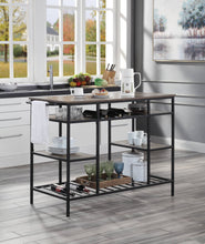 Load image into Gallery viewer, Lona - Kitchen Island - Rustic Oak / Black