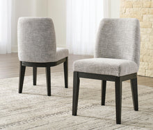 Load image into Gallery viewer, Burkhaus - Dining UPH Side Chair (Set of 2) - Beige / Dark Brown