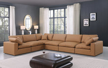 Load image into Gallery viewer, Comfy - 6 Piece Faux Leather Modular Corner Sectional