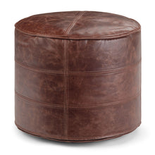 Load image into Gallery viewer, Connor - Handcrafted Round Pouf