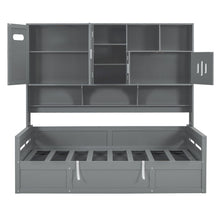 Load image into Gallery viewer, Daybed With All-In-One Cabinet And Shelf