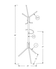 Load image into Gallery viewer, Coat Rack, Hall Tree, Free Standing, Hanging Bar, 6 Hooks, Entryway, Contemporary & Modern