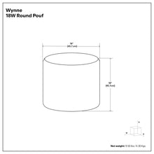 Load image into Gallery viewer, Wynne - Round Knitted Outdoor / Indoor Pouf - Orange