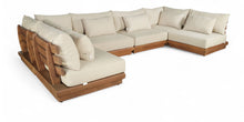 Load image into Gallery viewer, Mirella - 6 Piece Water Resistant Fabric Upholstered Outdoor Patio Modular Sectional