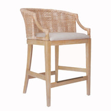 Load image into Gallery viewer, Casual Handcrafted Rattan Counter Stool