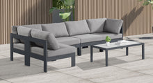 Load image into Gallery viewer, Nizuc - Outdoor Patio 5 Piece Modular Sectional With Gray Frame
