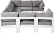 Load image into Gallery viewer, Nizuc - Outdoor Patio 8 Piece Modular Sectional With White Frame