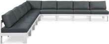Load image into Gallery viewer, Nizuc - Outdoor Patio 9 Piece Modular Sectional With White Frame
