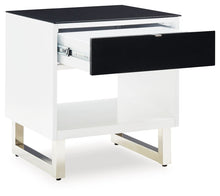 Load image into Gallery viewer, Gardoni - Rectangular End Table - White / Black