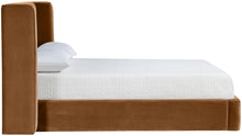 Load image into Gallery viewer, Kendall - Velvet Upholstered Bed - Saddle