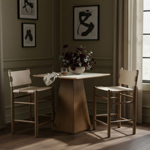 Load image into Gallery viewer, Santos - Upholstered Counter Stool With Stained Brown Base