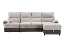 Load image into Gallery viewer, U3822 - Left Side Power Recliner With USB - Beige / Brown
