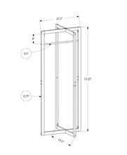 Load image into Gallery viewer, Coat Rack, Hall Tree, Free Standing, Hanging Bar, Entryway, For Contemporary & Modern - White