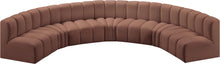 Load image into Gallery viewer, Arc - Faux Leather 7 Piece U-Shaped Modular Sofa