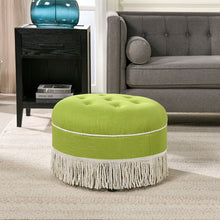Load image into Gallery viewer, Yolanda - Round Upholstered Accent Ottoman