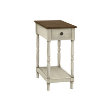 Load image into Gallery viewer, Accent End Table, 2 Tier, Storage Drawer, Traditional Stylish Design