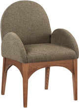 Load image into Gallery viewer, Waldorf - Boucle Dining Arm Chair With Brown Legs