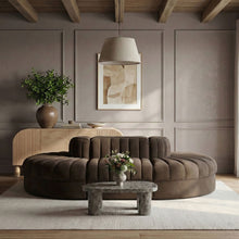 Load image into Gallery viewer, Rummi - Oval Velvet Performance Fabric Upholstered 6 Piece Modular Sectional