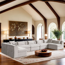 Load image into Gallery viewer, Stellar - 7 Piece Chenille Fabric Upholstered Modular Sectional