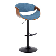 Load image into Gallery viewer, Curvo - Mid Century Modern Adjustable Barstool With Swivel & Rounded T Footrest (Set of 2)