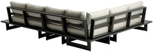 Load image into Gallery viewer, Maldives - 4 Piece Water Resistant Outdoor Patio Modular Sectional With Gray Base