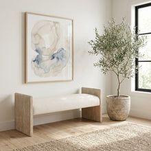 Load image into Gallery viewer, Hickory - Fabric Upholstered Bench - Natural Frame