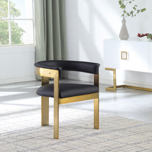 Load image into Gallery viewer, Romeo - Faux Leather Dining Chair With Gold Base (Set of 2)