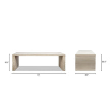 Load image into Gallery viewer, Veda - Geometric Waterfall Dining Table - White