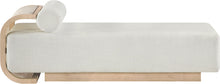 Load image into Gallery viewer, Zephyr - Linen Textured Fabric Upholstered Chaise - Painted Natural Base