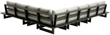 Load image into Gallery viewer, Maldives - 6 Piece Water Resistant Outdoor Patio Modular Sectional With Gray Base