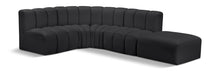 Load image into Gallery viewer, Arc - Faux Leather 5 Piece Corner Modular Sofa