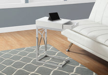 Load image into Gallery viewer, Accent Table, C - Shaped Glossy Contemporary & Modern - White